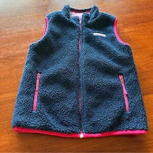 Vineyard Vines Sherpa/Flannel reversible vest Large